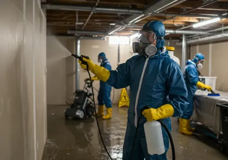 Basement Sanitization and Antimicrobial Treatment process in South Miami, FL